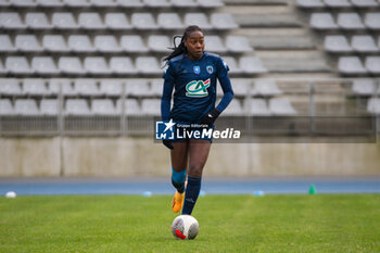 2024-01-14 - Teninsoun Sissoko of Paris FC controls the ball during the Women's French cup, round of 32 football match between Paris FC and Girondins de Bordeaux on January 14, 2024 at Sebastien Charlety stadium in Paris, France - FOOTBALL - WOMEN'S FRENCH CUP - PARIS FC V BORDEAUX - FRENCH WOMEN DIVISION 1 - SOCCER