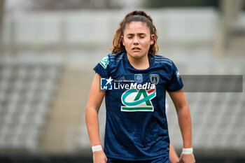 2024-01-14 - Louna Ribadeira of Paris FC reacts after injury during the Women's French cup, round of 32 football match between Paris FC and Girondins de Bordeaux on January 14, 2024 at Sebastien Charlety stadium in Paris, France - FOOTBALL - WOMEN'S FRENCH CUP - PARIS FC V BORDEAUX - FRENCH WOMEN DIVISION 1 - SOCCER