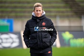 2024-02-14 - Rachel Saidi head coach of LOSC Lille ahead of the Women's French Cup, Quarter-final football match between FC Fleury 91 and Losc Lille on February 14, 2024 at Robert Bobin stadium in Bondoufle, France - FOOTBALL - WOMEN'S FRENCH CUP - FLEURY V LILLE - FRENCH WOMEN DIVISION 1 - SOCCER