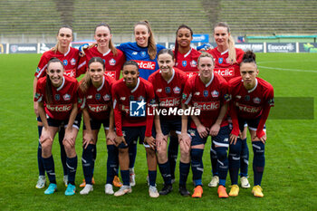 2024-02-14 - The players of LOSC Lille ahead of the Women's French Cup, Quarter-final football match between FC Fleury 91 and Losc Lille on February 14, 2024 at Robert Bobin stadium in Bondoufle, France - FOOTBALL - WOMEN'S FRENCH CUP - FLEURY V LILLE - FRENCH WOMEN DIVISION 1 - SOCCER