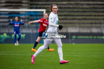2024-02-14 - Lea Le Garrec of FC Fleury 91 reacts during the Women's French Cup, Quarter-final football match between FC Fleury 91 and Losc Lille on February 14, 2024 at Robert Bobin stadium in Bondoufle, France - FOOTBALL - WOMEN'S FRENCH CUP - FLEURY V LILLE - FRENCH WOMEN DIVISION 1 - SOCCER