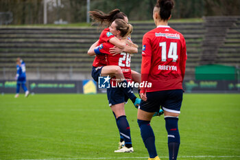 2024-02-14 - Amandine Henry of LOSC Lille celebrates after scoring during the Women's French Cup, Quarter-final football match between FC Fleury 91 and Losc Lille on February 14, 2024 at Robert Bobin stadium in Bondoufle, France - FOOTBALL - WOMEN'S FRENCH CUP - FLEURY V LILLE - FRENCH WOMEN DIVISION 1 - SOCCER
