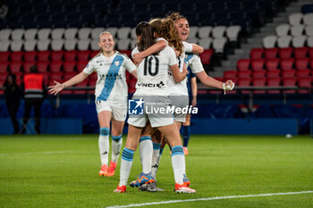 2024-05-11 - Daphne Corboz of Paris FC celebrates after scoring during the Women's French championship, D1 Arkema, Play-offs Semi-final football match between Paris Saint-Germain and Paris FC on May 11, 2024 at Parc des Princes stadium in Paris, France - FOOTBALL - WOMEN'S FRENCH CHAMP - PARIS SG V PARIS FC - FRENCH WOMEN DIVISION 1 - SOCCER