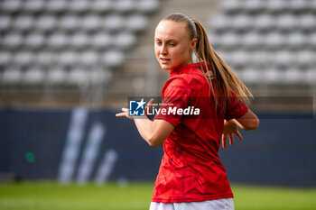 2024-05-17 - Lou Ann Joly of Stade de Reims warms up ahead of the Women's French championship, Play-offs, 3rd place football match between Paris FC and Stade de Reims on May 17, 2024 at Sébastien Charléty stadium in Paris, France - FOOTBALL - WOMEN'S FRENCH CHAMP - 3RD PLACE - PARIS FC V REIMS - FRENCH WOMEN DIVISION 1 - SOCCER