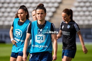 2024-05-17 - Mathilde Bourdieu of Paris FC warms up ahead of the Women's French championship, Play-offs, 3rd place football match between Paris FC and Stade de Reims on May 17, 2024 at Sébastien Charléty stadium in Paris, France - FOOTBALL - WOMEN'S FRENCH CHAMP - 3RD PLACE - PARIS FC V REIMS - FRENCH WOMEN DIVISION 1 - SOCCER