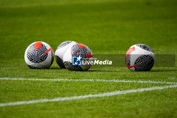 2024-05-17 - The official ball ahead of the Women's French championship, Play-offs, 3rd place football match between Paris FC and Stade de Reims on May 17, 2024 at Sébastien Charléty stadium in Paris, France - FOOTBALL - WOMEN'S FRENCH CHAMP - 3RD PLACE - PARIS FC V REIMS - FRENCH WOMEN DIVISION 1 - SOCCER