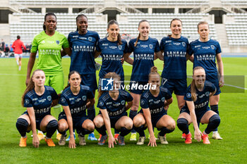 2024-05-17 - The players of Paris FC ahead of the Women's French championship, Play-offs, 3rd place football match between Paris FC and Stade de Reims on May 17, 2024 at Sébastien Charléty stadium in Paris, France - FOOTBALL - WOMEN'S FRENCH CHAMP - 3RD PLACE - PARIS FC V REIMS - FRENCH WOMEN DIVISION 1 - SOCCER