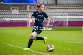 2024-05-17 - Margaux Le Mouel of Paris FC controls the ball during the Women's French championship, Play-offs, 3rd place football match between Paris FC and Stade de Reims on May 17, 2024 at Sébastien Charléty stadium in Paris, France - FOOTBALL - WOMEN'S FRENCH CHAMP - 3RD PLACE - PARIS FC V REIMS - FRENCH WOMEN DIVISION 1 - SOCCER