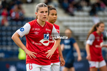 2024-05-17 - Anaele Le Moguedec of Stade de Reims during the Women's French championship, Play-offs, 3rd place football match between Paris FC and Stade de Reims on May 17, 2024 at Sébastien Charléty stadium in Paris, France - FOOTBALL - WOMEN'S FRENCH CHAMP - 3RD PLACE - PARIS FC V REIMS - FRENCH WOMEN DIVISION 1 - SOCCER