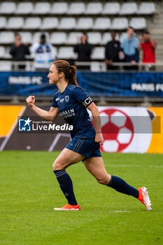 2024-05-17 - Gaetane Thiney of Paris FC celebrates after scoring a penalty during the Women's French championship, Play-offs, 3rd place football match between Paris FC and Stade de Reims on May 17, 2024 at Sébastien Charléty stadium in Paris, France - FOOTBALL - WOMEN'S FRENCH CHAMP - 3RD PLACE - PARIS FC V REIMS - FRENCH WOMEN DIVISION 1 - SOCCER