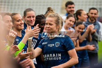 2024-05-17 - Julie Soyer of Paris FC during her warm goodbye after the Women's French championship, Play-offs, 3rd place football match between Paris FC and Stade de Reims on May 17, 2024 at Sébastien Charléty stadium in Paris, France - FOOTBALL - WOMEN'S FRENCH CHAMP - 3RD PLACE - PARIS FC V REIMS - FRENCH WOMEN DIVISION 1 - SOCCER