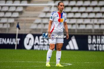 2024-10-20 - Sara Dabritz of Olympique Lyonnais during the Women's French championship, Arkema Premier Ligue football match between Paris FC and Olympique Lyonnais on 20 October 2024 at Sebastien Charlety stadium in Paris, France - FOOTBALL - WOMEN'S FRENCH CHAMP - PARIS FC V LYON - FRENCH WOMEN DIVISION 1 - SOCCER