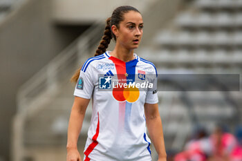 2024-10-20 - Sara Dabritz of Olympique Lyonnais reacts during the Women's French championship, Arkema Premier Ligue football match between Paris FC and Olympique Lyonnais on 20 October 2024 at Sebastien Charlety stadium in Paris, France - FOOTBALL - WOMEN'S FRENCH CHAMP - PARIS FC V LYON - FRENCH WOMEN DIVISION 1 - SOCCER