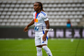 2024-10-20 - Melchie Dumornay of Olympique Lyonnais during the Women's French championship, Arkema Premier Ligue football match between Paris FC and Olympique Lyonnais on 20 October 2024 at Sebastien Charlety stadium in Paris, France - FOOTBALL - WOMEN'S FRENCH CHAMP - PARIS FC V LYON - FRENCH WOMEN DIVISION 1 - SOCCER