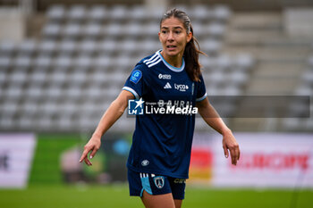 2024-10-20 - Clara Mateo of Paris FC reacts during the Women's French championship, Arkema Premier Ligue football match between Paris FC and Olympique Lyonnais on 20 October 2024 at Sebastien Charlety stadium in Paris, France - FOOTBALL - WOMEN'S FRENCH CHAMP - PARIS FC V LYON - FRENCH WOMEN DIVISION 1 - SOCCER