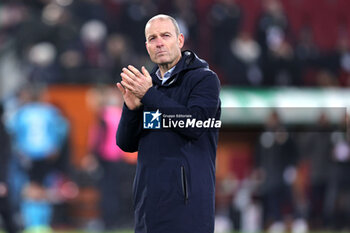 2024-01-13 - Coach Jess Thorup of Augsburg during the German championship Bundesliga football match between FC Augsburg and Bayer 04 Leverkusen on January 13, 2024 at WWK Arena in Augsburg, Germany - FOOTBALL - GERMAN CHAMP - AUGSBURG V LEVERKUSEN - GERMAN BUNDESLIGA - SOCCER
