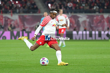 2024-01-20 - Mohamed Simakan of Leipzig during the German championship Bundesliga football match between RB Leipzig and Bayer 04 Leverkusen on January 20, 2024 at Red Bull Arena in Leipzig, Germany - FOOTBALL - GERMAN CHAMP - LEIPZIG V LEVERKUSEN - GERMAN BUNDESLIGA - SOCCER
