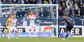 2024-03-02 - Maximilian Wittek of Bochum scores a goal 1-0 during the German championship Bundesliga football match between VfL Bochum and RB Leipzig on March 2, 2024 at Vonovia Ruhrstadion in Bochum, Germany - FOOTBALL - GERMAN CHAMP - BOCHUM V RB LEIPZIG - GERMAN BUNDESLIGA - SOCCER