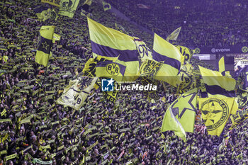 2024-03-17 - Fans of Borussia Dortmund during the German championship Bundesliga football match between Borussia Dortmund and Eintracht Frankfurt on March 17, 2024 at Signal Iduna Park in Dortmund, Germany - FOOTBALL - GERMAN CHAMP - DORTMUND V FRANKFURT - GERMAN BUNDESLIGA - SOCCER
