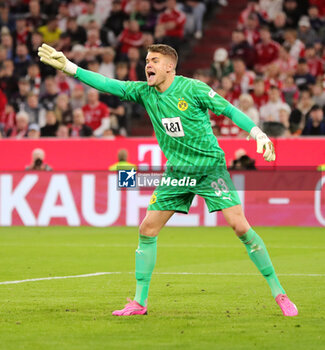 2024-03-30 - Alexander Meyer of Borussia Dortmund during the German championship Bundesliga football match between Bayern Munich and Borussia Dortmund on March 30, 2024 at Allianz Arena in Munich, Germany - FOOTBALL - GERMAN CHAMP - BAYERN MUNICH V DORTMUND - GERMAN BUNDESLIGA - SOCCER