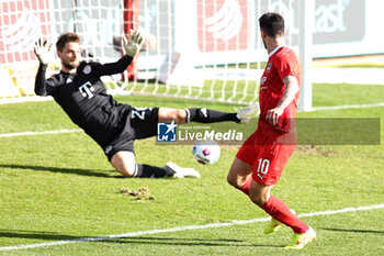 2024-04-06 - Tim Kleindienst of Heidenheim scores a goal 3-2 during the German championship Bundesliga football match between FC Heidenheim and FC Bayern Munich on April 6, 2024 at Voith Arena in Heidenheim, Germany - FOOTBALL - GERMAN CHAMP - HEIDENHEIM V BAYERN MUNICH - GERMAN BUNDESLIGA - SOCCER