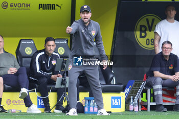 2024-04-06 - Coach of Stuttgart Sebastian Hoeness during the German championship Bundesliga football match between Borussia Dortmund and VfB Stuttgart on April 6, 2024 at Signal Iduna Park in Dortmund , Germany - FOOTBALL - GERMAN CHAMP - DORTMUND V STUTTGART - GERMAN BUNDESLIGA - SOCCER