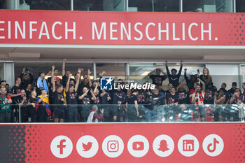 2024-04-14 - Leverkusen players and coach Xabi Alonso celebrate German league title 2024 following the German championship Bundesliga football match between Bayer Leverkusen and Werder Bremen on April 14, 2024 at BayArena in Leverkusen, Germany - FOOTBALL - GERMAN CHAMP - LEVERKUSEN V BREMEN - GERMAN BUNDESLIGA - SOCCER