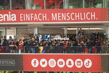 2024-04-14 - Leverkusen players and coach Xabi Alonso celebrate German league title 2024 following the German championship Bundesliga football match between Bayer Leverkusen and Werder Bremen on April 14, 2024 at BayArena in Leverkusen, Germany - FOOTBALL - GERMAN CHAMP - LEVERKUSEN V BREMEN - GERMAN BUNDESLIGA - SOCCER