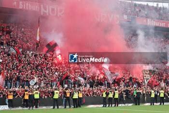 2024-04-14 - Fans of Bayer Leverkusen during the German championship Bundesliga football match between Bayer Leverkusen and Werder Bremen on April 14, 2024 at BayArena in Leverkusen, Germany - FOOTBALL - GERMAN CHAMP - LEVERKUSEN V BREMEN - GERMAN BUNDESLIGA - SOCCER