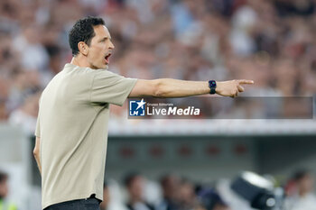 2024-04-13 - Coach Dino Toppmoeller of Eintracht Frankfurt during the German championship Bundesliga football match between VfB Stuttgart and Eintracht Frankfurt on April 13, 2024 at MHPArena in Stuttgart, Germany - FOOTBALL - GERMAN CHAMP - STUTTGART V FRANKFURT - GERMAN BUNDESLIGA - SOCCER