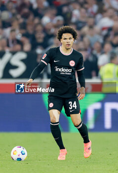 2024-04-13 - Nnamdi Collins of Eintracht Frankfurt during the German championship Bundesliga football match between VfB Stuttgart and Eintracht Frankfurt on April 13, 2024 at MHPArena in Stuttgart, Germany - FOOTBALL - GERMAN CHAMP - STUTTGART V FRANKFURT - GERMAN BUNDESLIGA - SOCCER