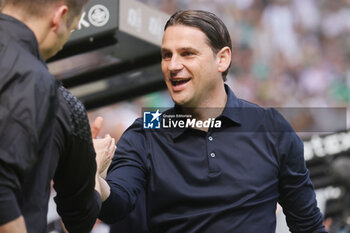 2024-04-13 - Coach Gerardo Seoane of Borussia Mönchengladbach during the German championship Bundesliga football match between Borussia Mönchengladbach and Borussia Dortmund on April 13, 2024 at Borussia-Park in Mönchengladbach, Germany - FOOTBALL - GERMAN CHAMP - MONCHENGLADBACH V DORTMUND - GERMAN BUNDESLIGA - SOCCER