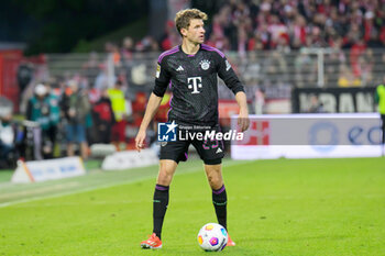 2024-04-20 - Thomas Müller of Bayern Munich during the German championship Bundesliga football match between Union Berlin and Bayern Munich on April 20, 2024 at An der Alten Försterei stadium in Berlin, Germany - FOOTBALL - GERMAN CHAMP - UNION BERLIN V BAYERN MUNICH - GERMAN BUNDESLIGA - SOCCER