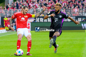 2024-04-20 - Christopher Trimmel of Union Berlin and Eric-Maxim Choupo-Moting of Bayern Munich during the German championship Bundesliga football match between Union Berlin and Bayern Munich on April 20, 2024 at An der Alten Försterei stadium in Berlin, Germany - FOOTBALL - GERMAN CHAMP - UNION BERLIN V BAYERN MUNICH - GERMAN BUNDESLIGA - SOCCER