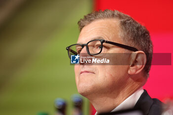 2024-05-30 - Bayern Munich chief executive officer Jan-Christian Dreesen during the presentation of new head coach Vincent Kompany on May 30, 2024 in Munich, Germany - FOOTBALL - PRESENTATION HEAD COACH VINCENT KOMPANY IN BAYERN MUNICH - GERMAN BUNDESLIGA - SOCCER