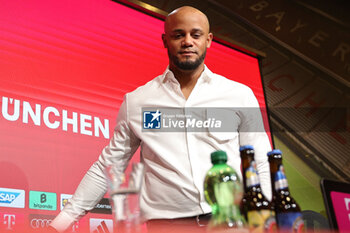 2024-05-30 - Vincent Kompany during his presentation as a new head coach of Bayern Munich on May 30, 2024 in Munich, Germany - FOOTBALL - PRESENTATION HEAD COACH VINCENT KOMPANY IN BAYERN MUNICH - GERMAN BUNDESLIGA - SOCCER