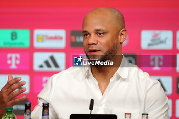 2024-05-30 - Vincent Kompany during his presentation as a new head coach of Bayern Munich on May 30, 2024 in Munich, Germany - FOOTBALL - PRESENTATION HEAD COACH VINCENT KOMPANY IN BAYERN MUNICH - GERMAN BUNDESLIGA - SOCCER