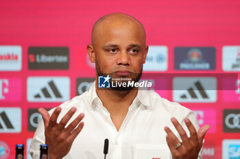 2024-05-30 - Vincent Kompany during his presentation as a new head coach of Bayern Munich on May 30, 2024 in Munich, Germany - FOOTBALL - PRESENTATION HEAD COACH VINCENT KOMPANY IN BAYERN MUNICH - GERMAN BUNDESLIGA - SOCCER