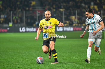 2024-02-18 - 5 Nordin Amrabat of AEK FC is playing during the Greek Super League, Round 23, match between AEK FC and Kifissia at OPAP Arena Stadium, on February 18, in Athens, Greece - AEK FC VS KIFISSIA - GREEK SUPER LEAGUE - SOCCER