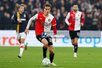 2024-01-28 - Mats Wieffer of Feyenoord during the Netherlands championship Eredivisie football match between Feyenoord and FC Twente on January 28, 2024 at Stadion Feyenoord in Rotterdam, Netherlands - FOOTBALL - NETHERLANDS CHAMP - FEYENOORD V TWENTE - NETHERLANDS EREDIVISIE - SOCCER