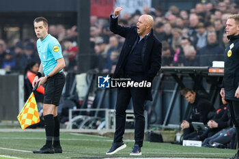 2024-01-28 - Coach Arne Slot of Feyenoord during the Netherlands championship Eredivisie football match between Feyenoord and FC Twente on January 28, 2024 at Stadion Feyenoord in Rotterdam, Netherlands - FOOTBALL - NETHERLANDS CHAMP - FEYENOORD V TWENTE - NETHERLANDS EREDIVISIE - SOCCER