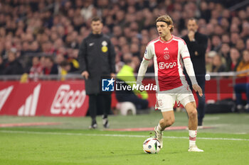 2024-02-03 - Borna Sosa of Ajax during the Netherlands championship Eredivisie football match between AFC Ajax and PSV on February 3, 2024 at Johan Cruijff ArenA in Amsterdam, Netherlands - FOOTBALL - NETHERLANDS CHAMP - AJAX V PSV - NETHERLANDS EREDIVISIE - SOCCER