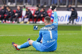 2024-02-04 - Goalkeeper Justin Bijlow of Feyenoord injured on the ground during the Netherlands championship Eredivisie football match between AZ and Feyenoord on February 4, 2024 at AFAS Stadion in Alkmaar, Netherlands - FOOTBALL - NETHERLANDS CHAMP - AZ V FEYENOORD - NETHERLANDS EREDIVISIE - SOCCER