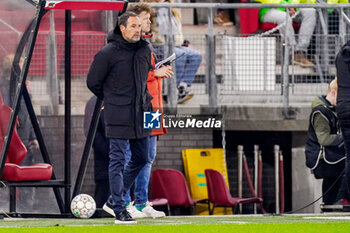 2024-02-25 - Head Coach John van t Schip of AFC Ajax during the Netherlands championship Eredivisie football match between AZ and AFC Ajax on February 25, 2024 at AFAS Stadion in Alkmaar, Netherlands - FOOTBALL - NETHERLANDS CHAMP - AZ V AJAX - NETHERLANDS EREDIVISIE - SOCCER