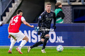 2024-02-25 - Kenneth Taylor of AFC Ajax during the Netherlands championship Eredivisie football match between AZ and AFC Ajax on February 25, 2024 at AFAS Stadion in Alkmaar, Netherlands - FOOTBALL - NETHERLANDS CHAMP - AZ V AJAX - NETHERLANDS EREDIVISIE - SOCCER