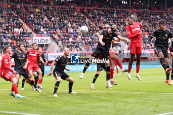 2024-02-25 - Joshua Brenet of FC Twente scores 3-0 during the Netherlands championship Eredivisie football match between FC Twente and Go Ahead Eagles on February 25, 2024 at Grolsch Veste in Enschede, Netherlands - FOOTBALL - NETHERLANDS CHAMP - TWENTE V GO AHEAD EAGLES - NETHERLANDS EREDIVISIE - SOCCER