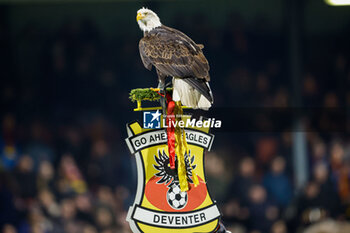 2024-03-08 - Mascot of Go Ahead Eagles, eagle during the Netherlands championship Eredivisie football match between Go Ahead Eagles and PSV on March 8, 2024 at De Adelaarshorst in Deventer, Netherlands - FOOTBALL - NETHERLANDS CHAMP - GO AHEAD EAGLES V PSV - NETHERLANDS EREDIVISIE - SOCCER