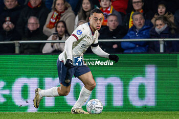 2024-03-08 - Sergino Dest of PSV during the Netherlands championship Eredivisie football match between Go Ahead Eagles and PSV on March 8, 2024 at De Adelaarshorst in Deventer, Netherlands - FOOTBALL - NETHERLANDS CHAMP - GO AHEAD EAGLES V PSV - NETHERLANDS EREDIVISIE - SOCCER