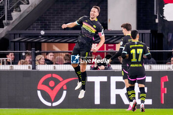 2024-10-19 - Luuk de Jong of PSV celebrates after scoring his goal during the Netherlands championship, Eredivisie football match between AZ Alkmaar and PSV Eindhoven on October 19, 2024 at AFAS Stadion in Alkmaar, Netherlands - FOOTBALL - NETHERLANDS CHAMP - AZ V PSV - NETHERLANDS EREDIVISIE - SOCCER