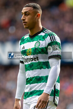 2024-04-07 - Adam Idah of Celtic FC during the Scottish championship, Cinch Premiership football match between Rangers and Celtic on 7 April 2024 at Ibrox in Glasgow, Scotland - FOOTBALL - SCOTTISH CHAMP - RANGERS V CELTIC - SCOTTISH PREMIERSHIP - SOCCER